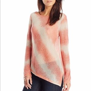 NWT prAna tie dye asymmetrical sheer long sleeve.L